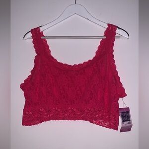 Hanky Panky | Pink Lace Bralette Size 2X NEW